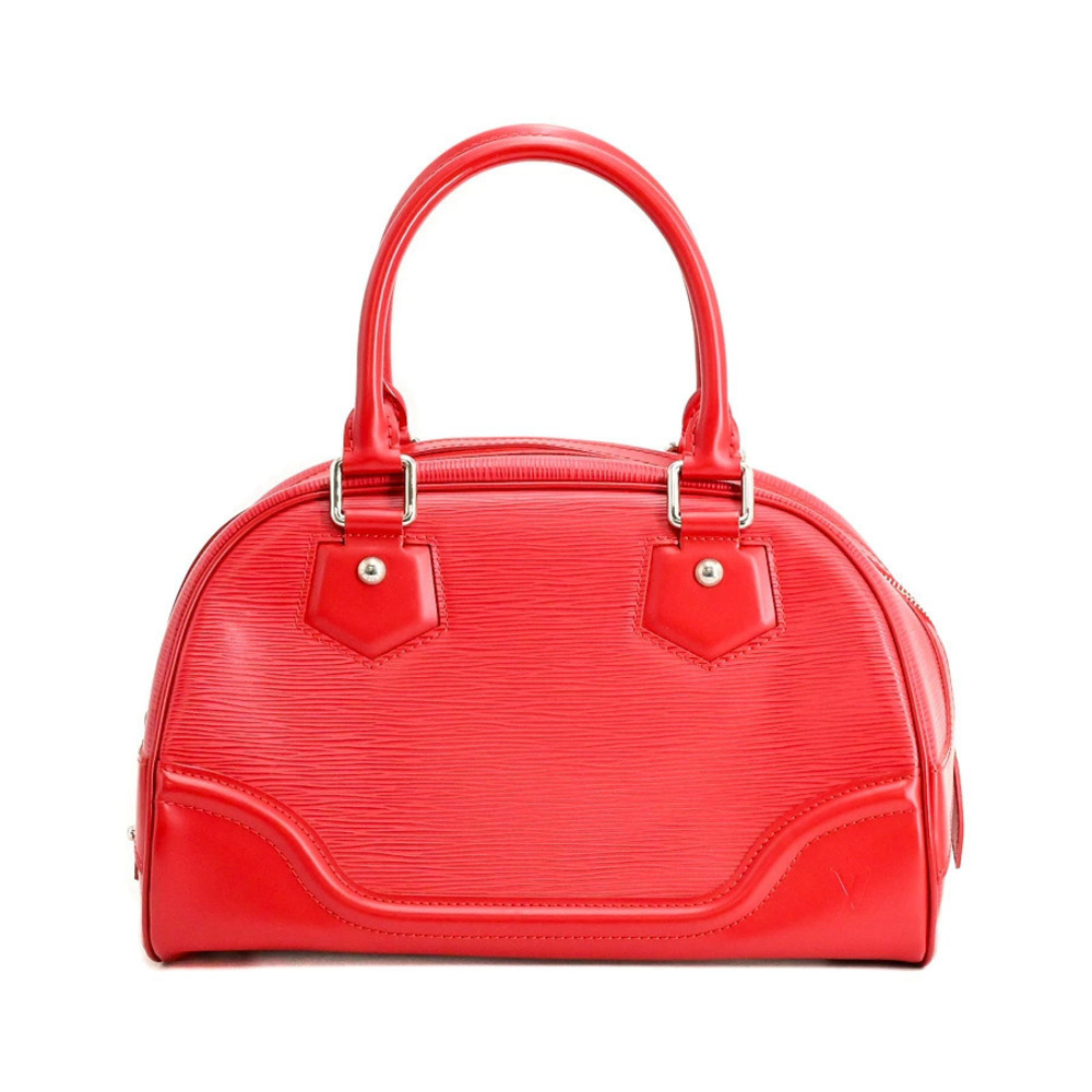 Louis Vuitton Bowling Montaigne Handbag Red